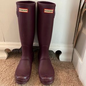 Hunter Boots Tall Purple Women’s Size 7